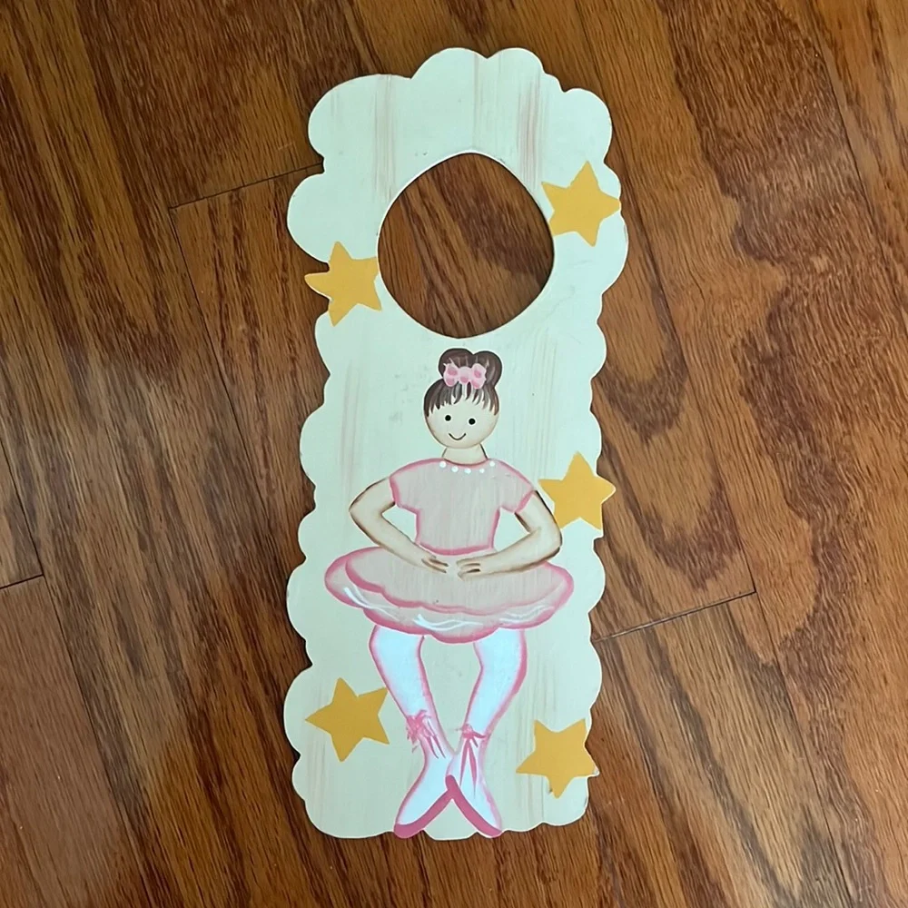 Ballerina door decoration.